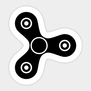 Fidget Spinner - Black Sticker